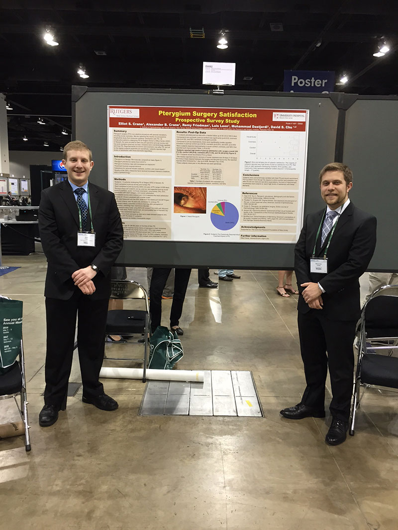 Elliot Crane & Alex Crane (Dr. & Mrs. Crane's sons) presenting a poster at ARVO.  Congratulations to them!